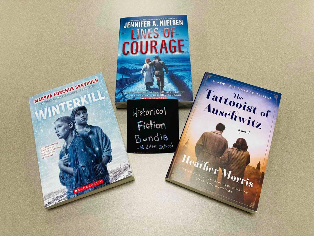 Historical Fiction Bundle donated by MACCRAY Middle School Staff