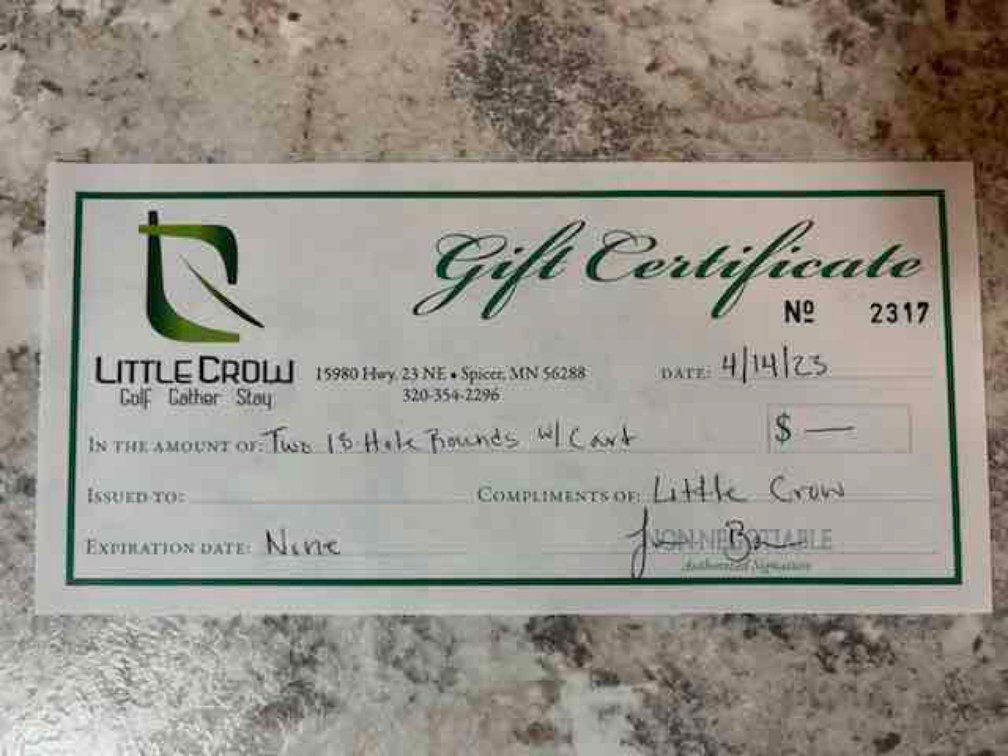 Little Crow Golf Resort 2 - 18 hole rounds with cart