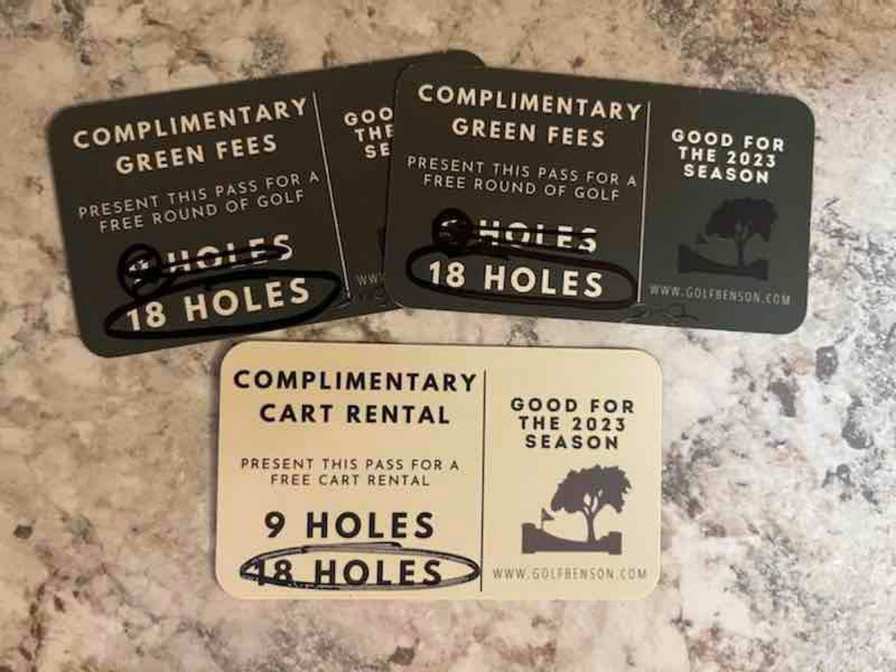 Benson Golf Club 2 - 18 hole rounds with cart