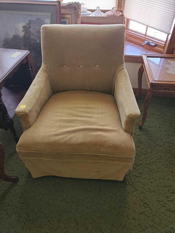 (2) MATCHING YELLOW CHAIRS