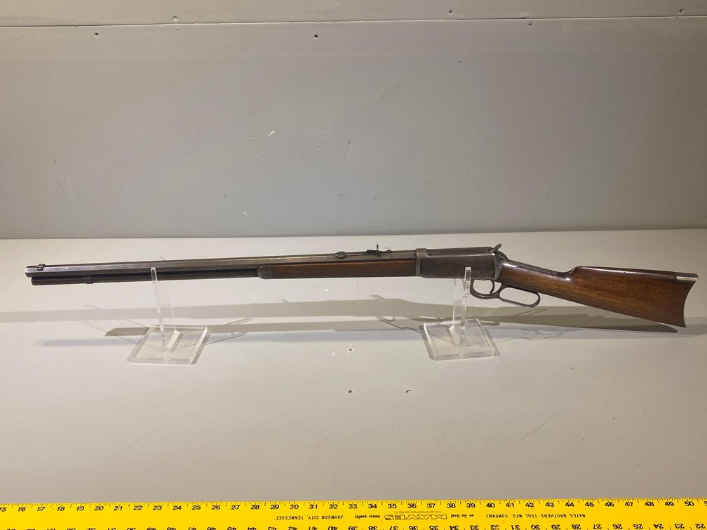 WINCHESTER MODEL 1894 LEVER ACTION 38-55 WIN RIFLE, OCTAGONAL BARREL, SN# 113851