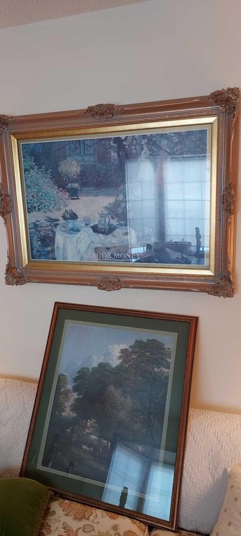 FRAMED CLAUDE MONET ART PRINT AND FRAMED ART WORK