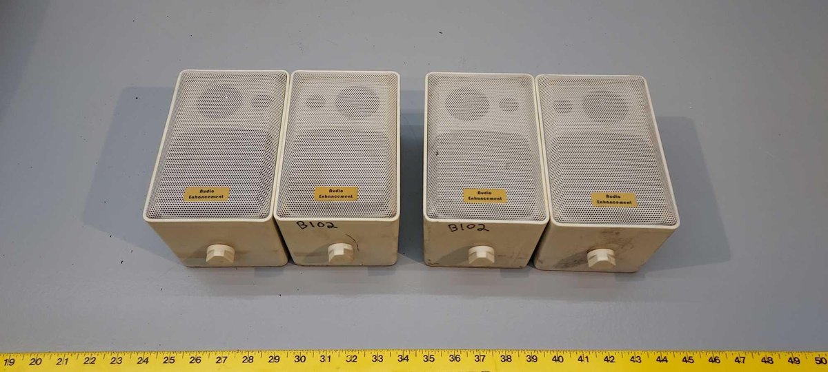 (I-25) (4) SPECO OUTDOOR SPEAKERS