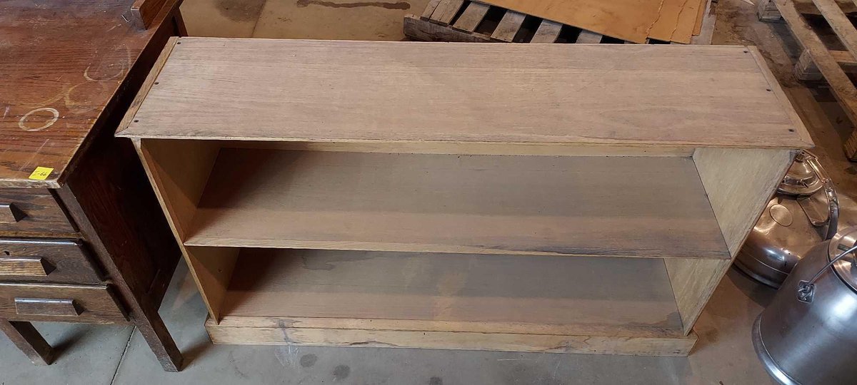 (I-67) WOODEN CABINET 50" LENGTH X 29-1/2" HEIGHT X 13" DEPTH