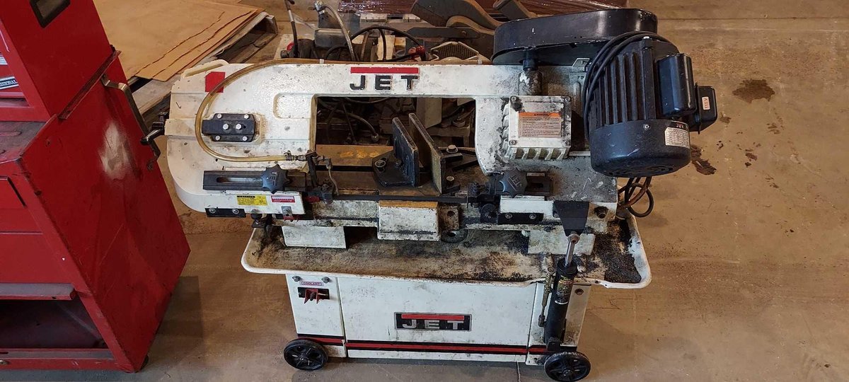 (I-72) JET 3/4 HP 115V METAL CUTTING BANDSAW (TESTED AND WORKS)
