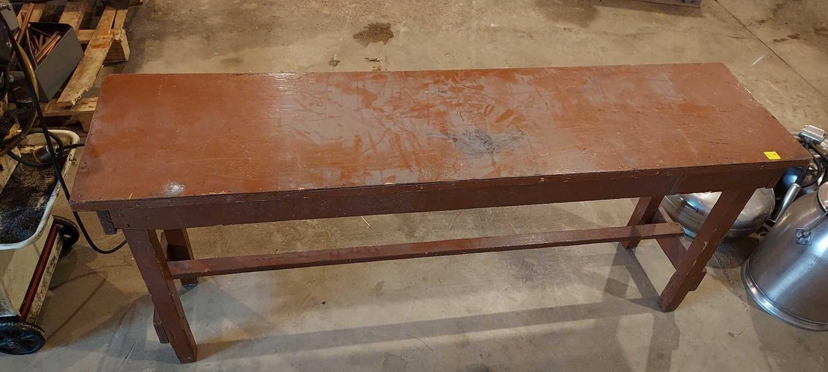 (I-74) WOODEN BENCH 58" LENGTH X 26" HEIGHT X 16" DEPTH