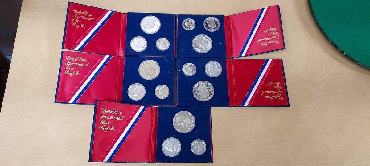 (5) BICENTENNIAL SILVER SETS