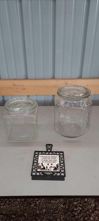 GLASS PLANTERS JARS