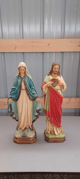 MARY STATUETTE AND JESUS STATUETTE