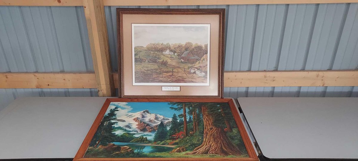 (2) FRAMED PAINTINGS