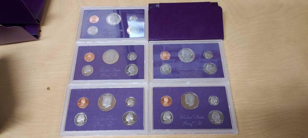 (5) 1984 PROOF SETS OF US COINS