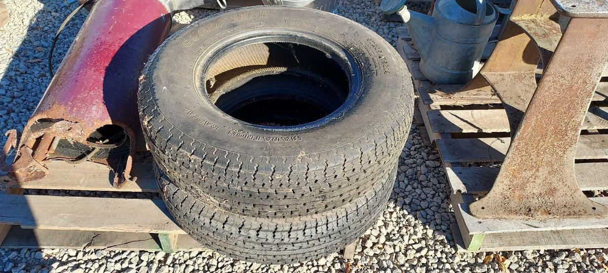 (2) GOODYEAR 205/75/R14 TIRES
