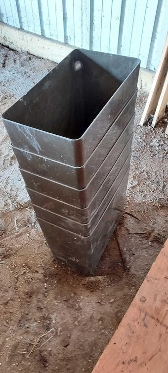 (6) PLASTIC STORAGE BINS
