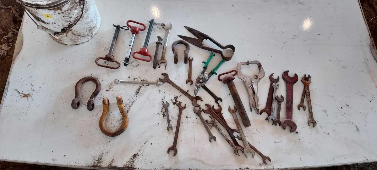 CLEVISES, HITCH PINS, VISE GRIP,  AND MORE