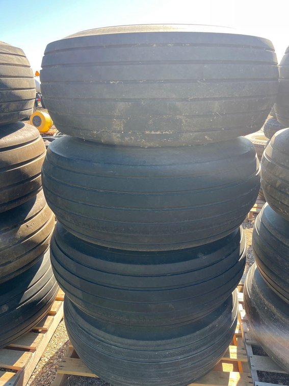 (B-242) (4) 16.5LX16 TIRES AND 8 BOLT RIMS