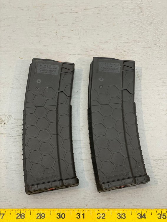 (I-24) [2] HX-AR SERIES 2 HEX MAG, 5.56 X 45MM NATO 30 RD MAGAZINES