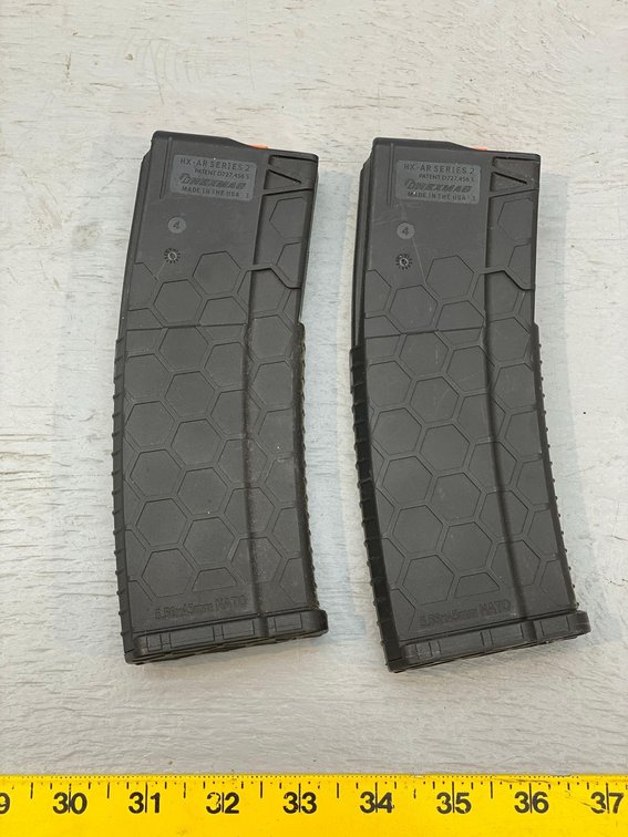 (I-25) [2] HX-AR SERIES 2 HEX MAG, 5.56 X 45MM NATO 30 RD MAGAZINES