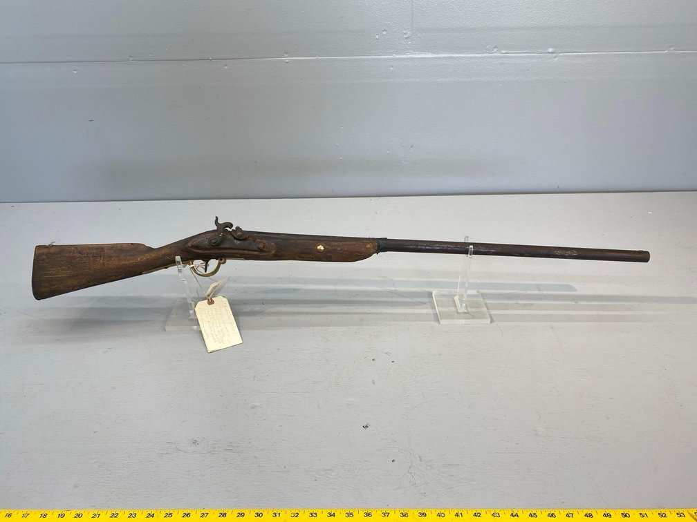 (I-25GA) VINTAGE 1831 FLINT LOCK MUSKET, MADE IN POTSDAM GERMANY FOR NAPOLEON WAR, SOLD TO UNION FOR