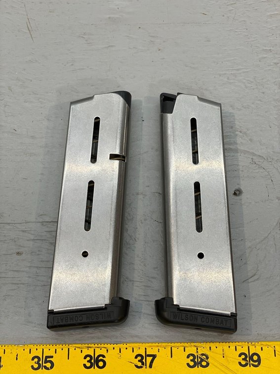 (I-28) [2] WILSON COMBAT 1911 STYLE MAGAZINES, BELIEVED TO BE 10MM