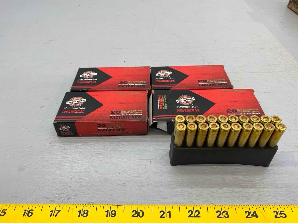 (I-46) [4] BOXES OF 20 BLACK HILLS .300 BLACKOUT 220 GR. OTM CARTRIDGES