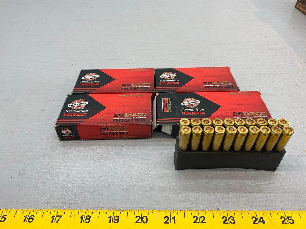 (I-47) [4] BOXES OF 20 BLACK HILLS .300 BLACKOUT 220 GR. OTM CARTRIDGES