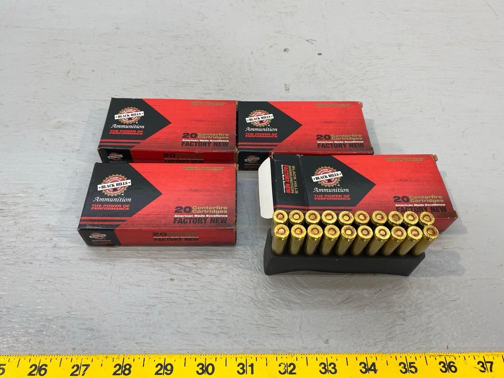 (I-48) [4] BOXES OF 20 BLACK HILLS .300 BLACKOUT 220 GR. OTM CARTRIDGES