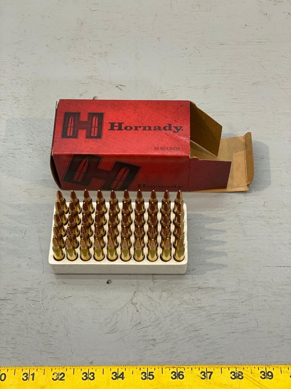 (I-50) BOX OF [50] HORNADY .223 55 GR FMJ CARTRIDGES