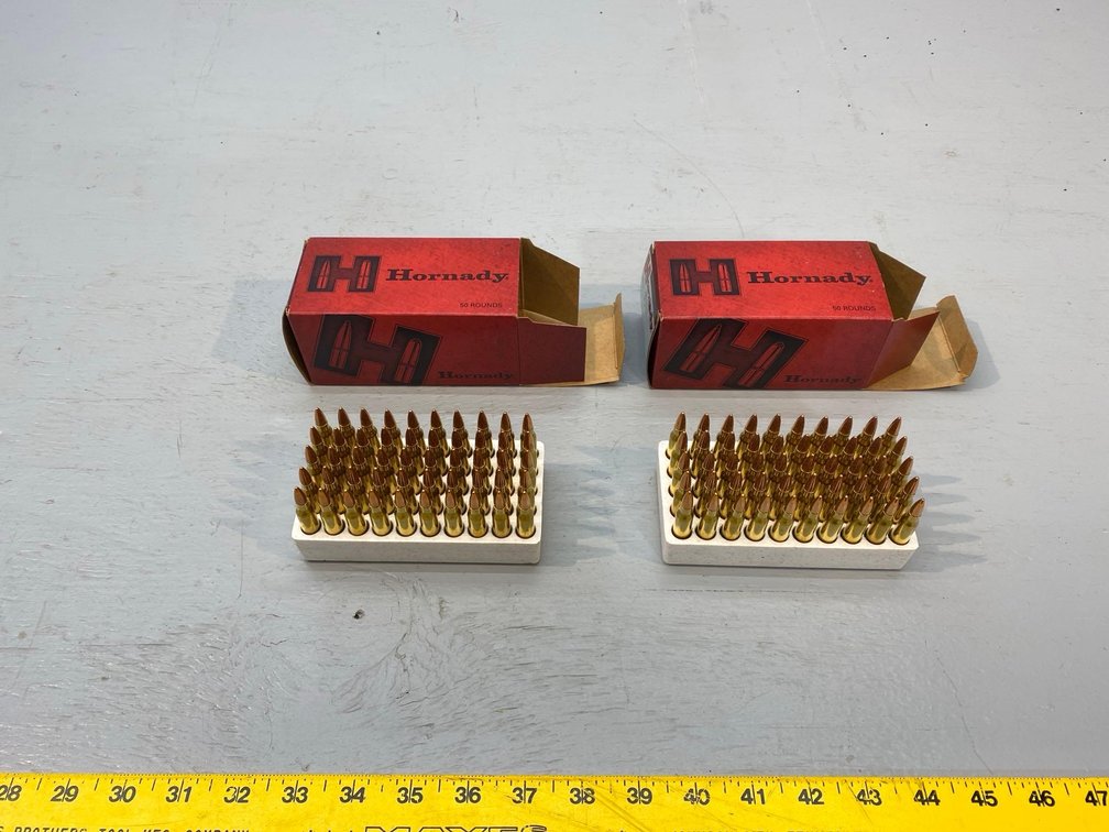 (I-51) [2] BOXES OF [50] HORNADY .223 55 GR FMJ CARTRIDGES