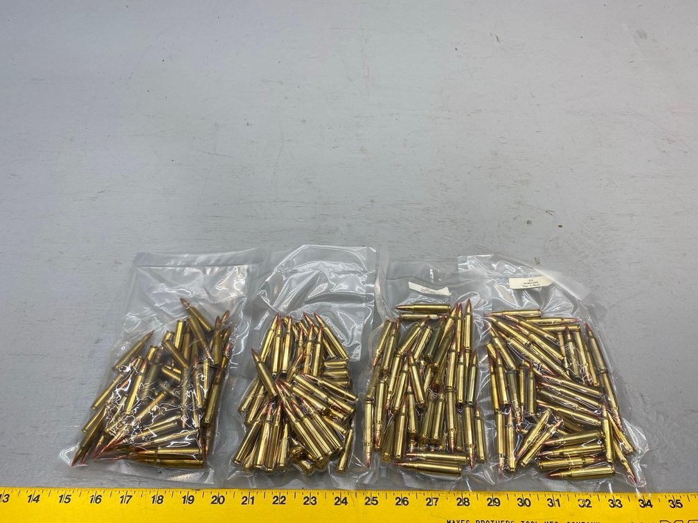 (I-57) [3] BAGS OF [50] HORNADY .223 55 GR V-MAX CARTRIDGES, AND A BAG OF [50] VARIOUS . 223 CARTRIDGES