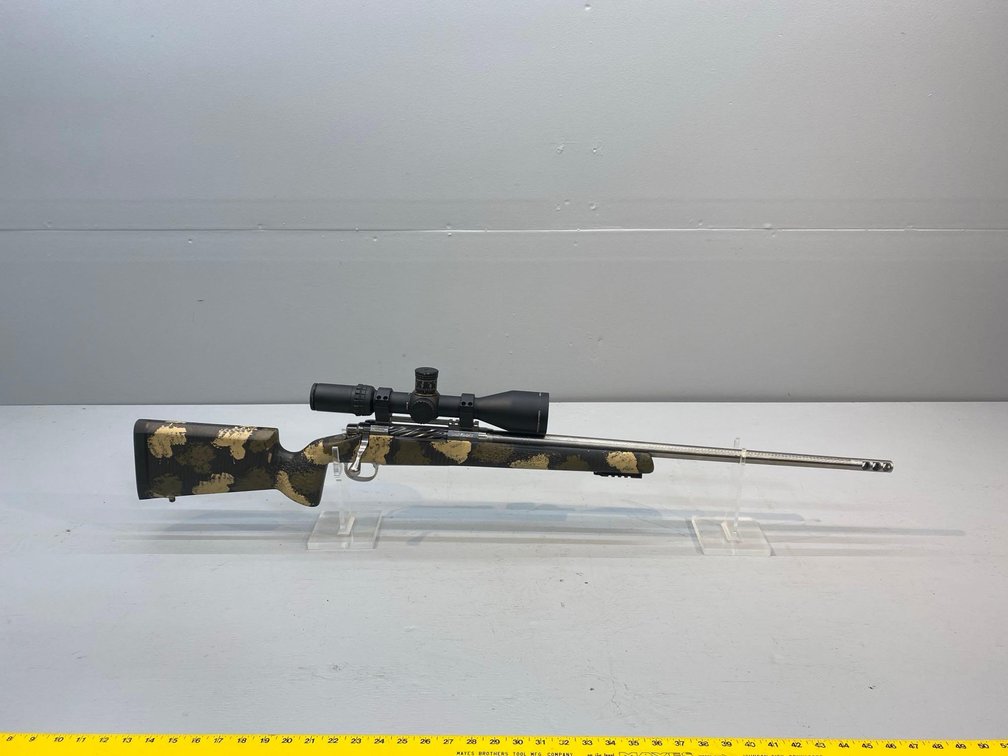 (I-60GA) CUSTOM BUILT 6.5X284, DEFIANCE-DEFIANT ACTION RIFLE WITH HUSKEMAW 5-30X56LR OPTICS SN:D6634