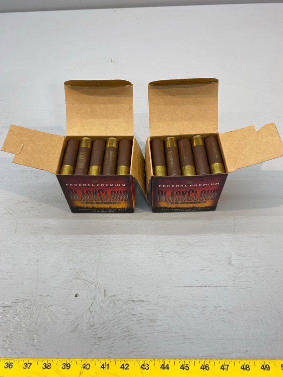 (I-79) [2] BOXES OF 25 FEDERAL BLACK CLOUD 10 GA. 3-1/2" BB SHOT SHELLS