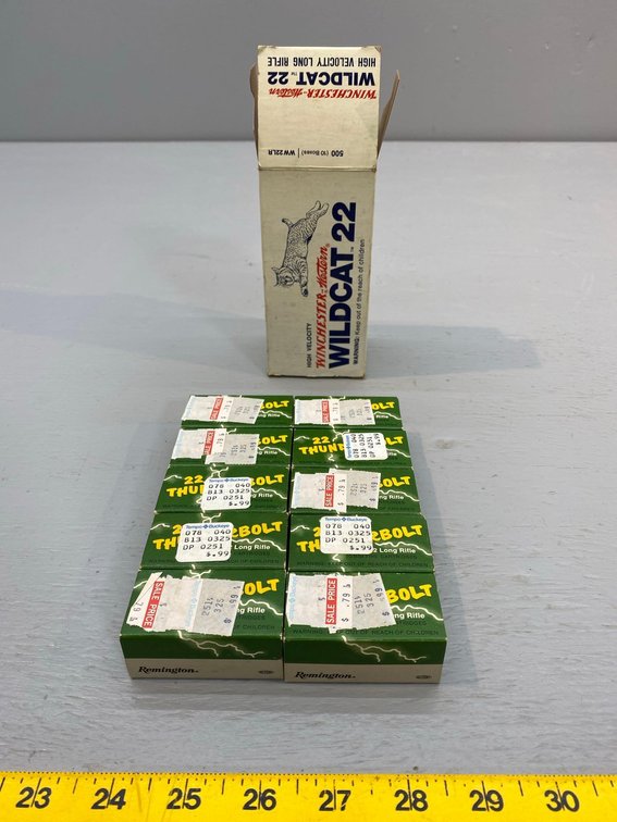 (I-81) [500] 22LR REMINGTON THUNDERBOLTS CARTRIDGES IN WILDCAT BOX