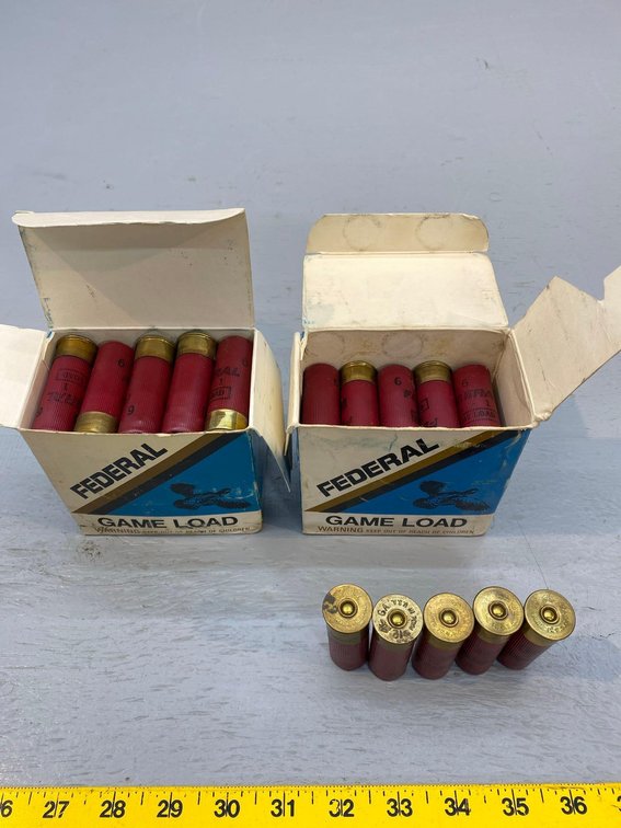 (I-83) [2] BOXES OF 12 GA. 6 SHOT FEDERAL GAME LOAD SHELLS