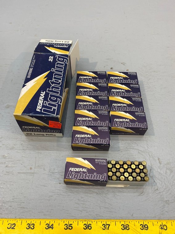 (I-85) BOX OF [500] .22 LR FEDERAL LIGHTNING