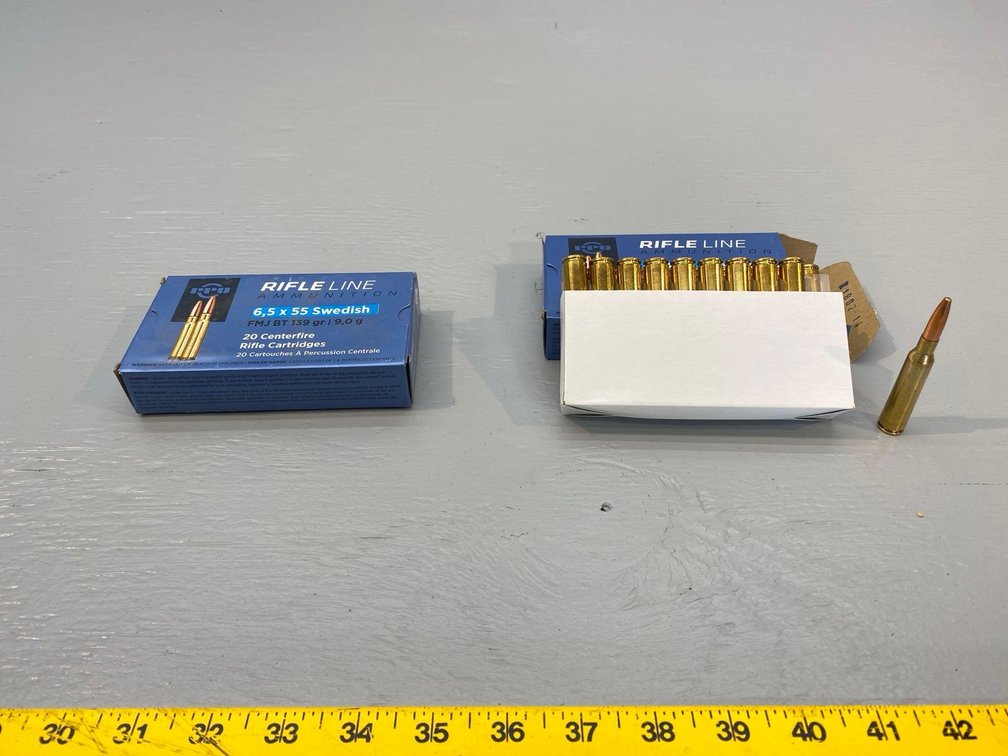(I-20) [2] BOXES OF 20 6,5 X 55 SWEDISH ROUNDS, FMJ 139GR