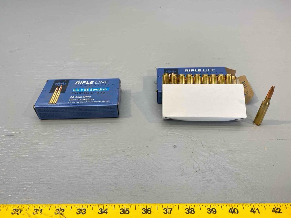 (I-21) [2] BOXES OF 20 6,5 X 55 SWEDISH ROUNDS, FMJ 139GR