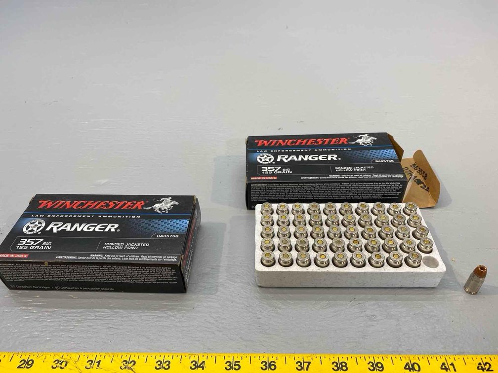 (I-25) [2] BOXES OF 50 RANGER .357 SIG ROUNDS, HOLLOW POINT, 125 GR