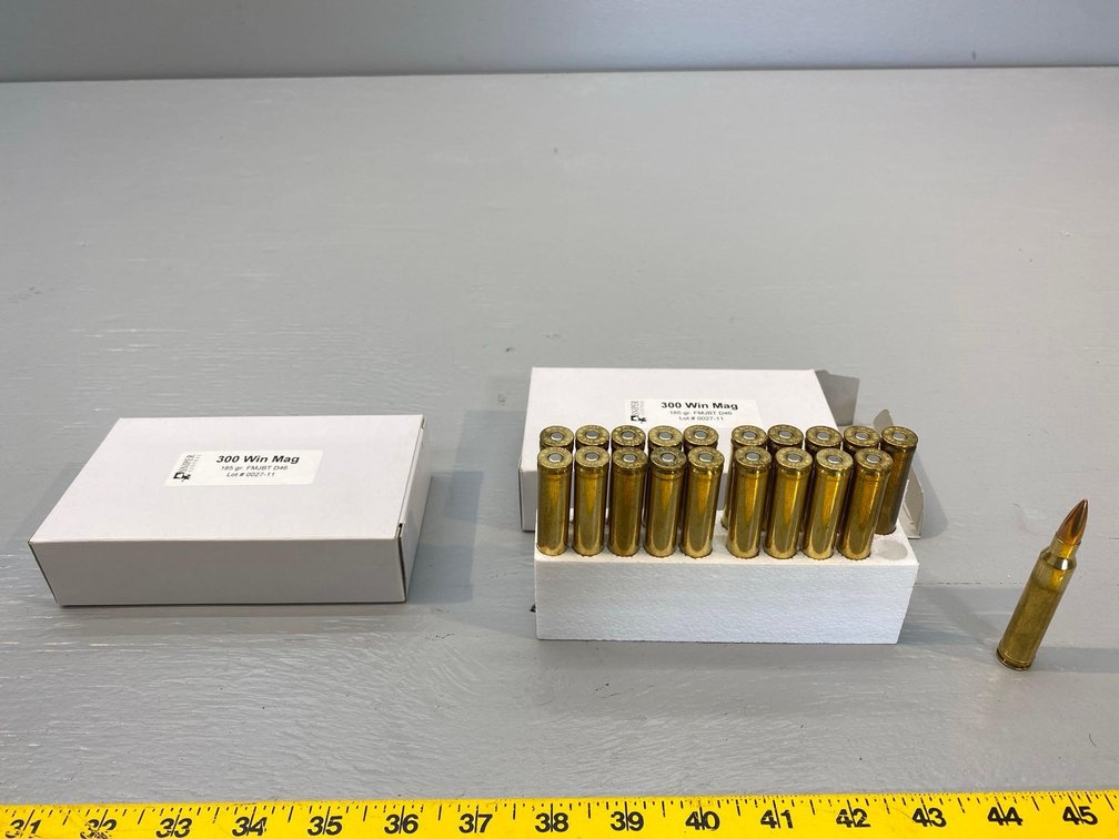 (I-31) [2] BOXES OF 20 300 WIN MAG ROUNDS, 185 GR FMJ