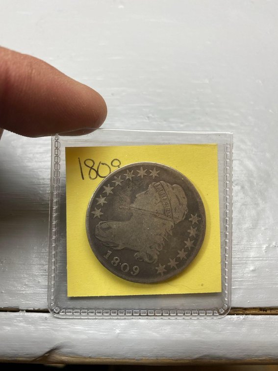 (I-50CO) 1809 CAPPED BUST HALF DOLLAR