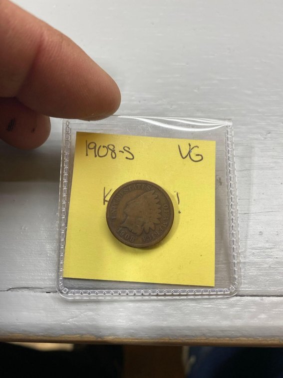 (I-55CO) 1908-S INDIAN HEAD CENT (KEY DATE!)