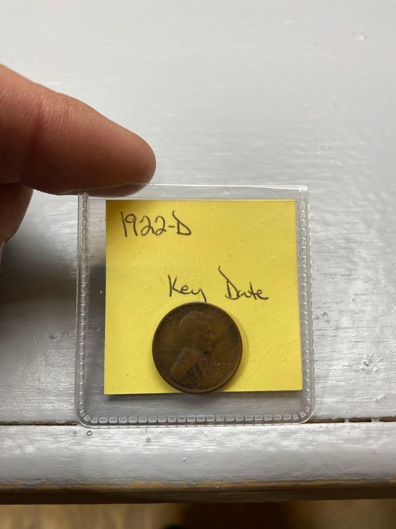 (I-61CO) 1922-D LINCOLN CENT (KEY DATE)