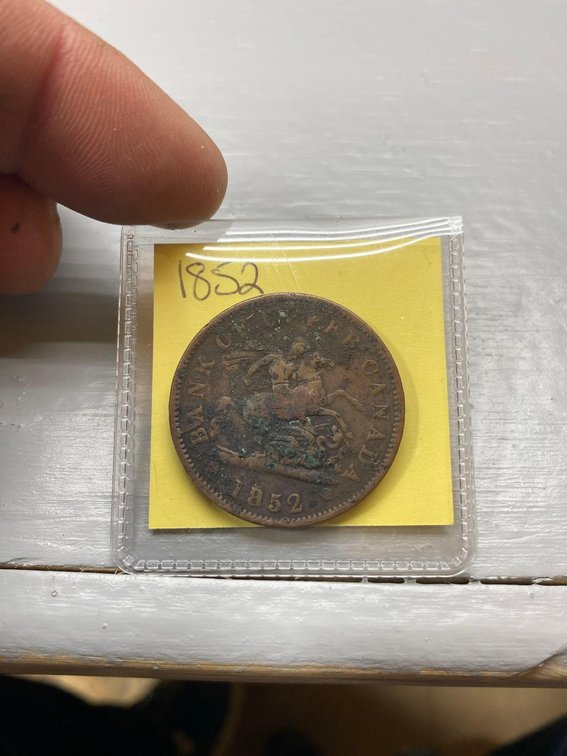 (I-62CO) 1852 BANK OF CANADA LARGE PENNY