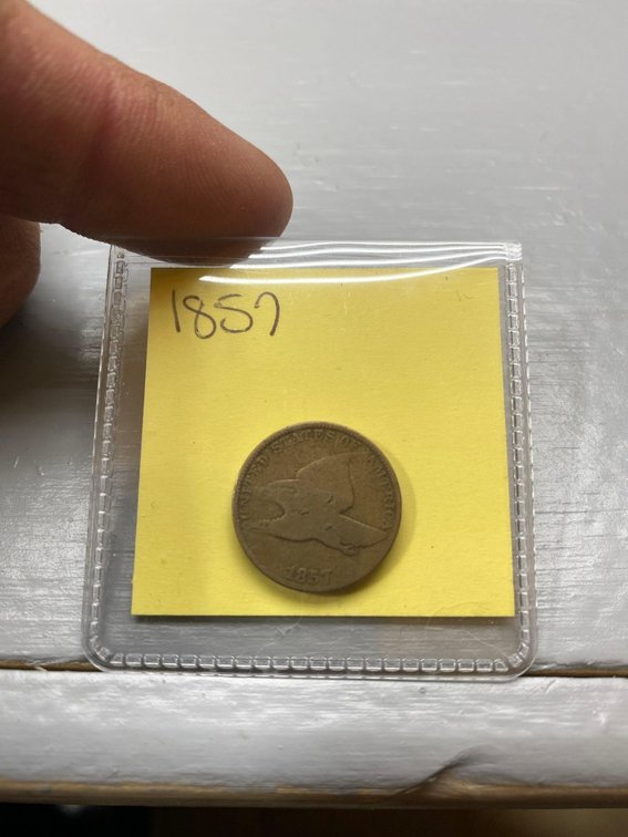 (I-64CO) 1857 FLYING EAGLE CENT