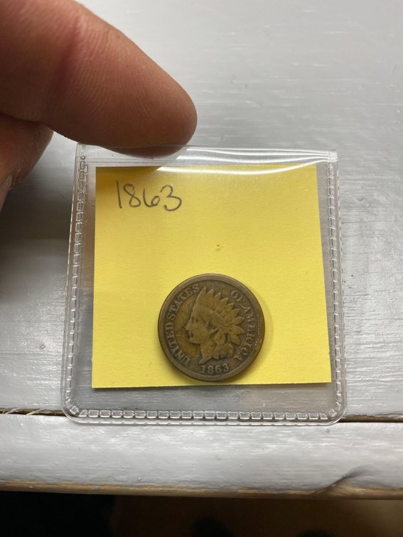 (I-65CO) 1863 INDIAN HEAD CENT