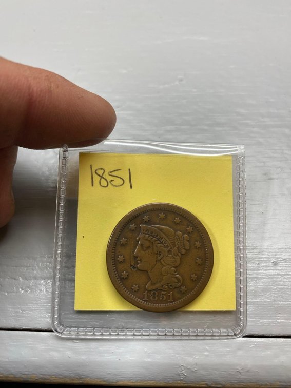 (I-70CO) 1851 LARGE CENT