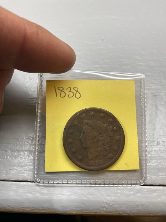 (I-71CO) 1838 LARGE CENT