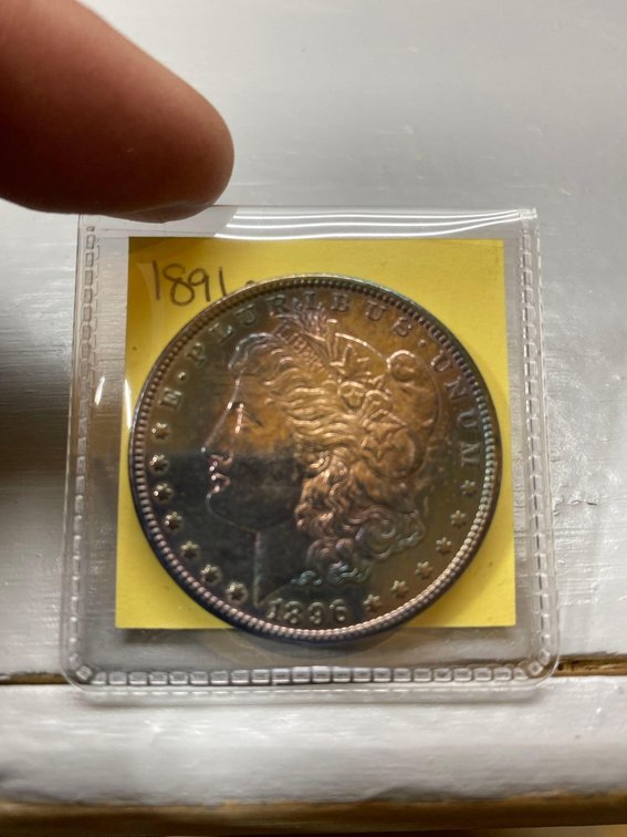 (I-76CO) 1896 MORGAN DOLLAR (NICE TONING!)