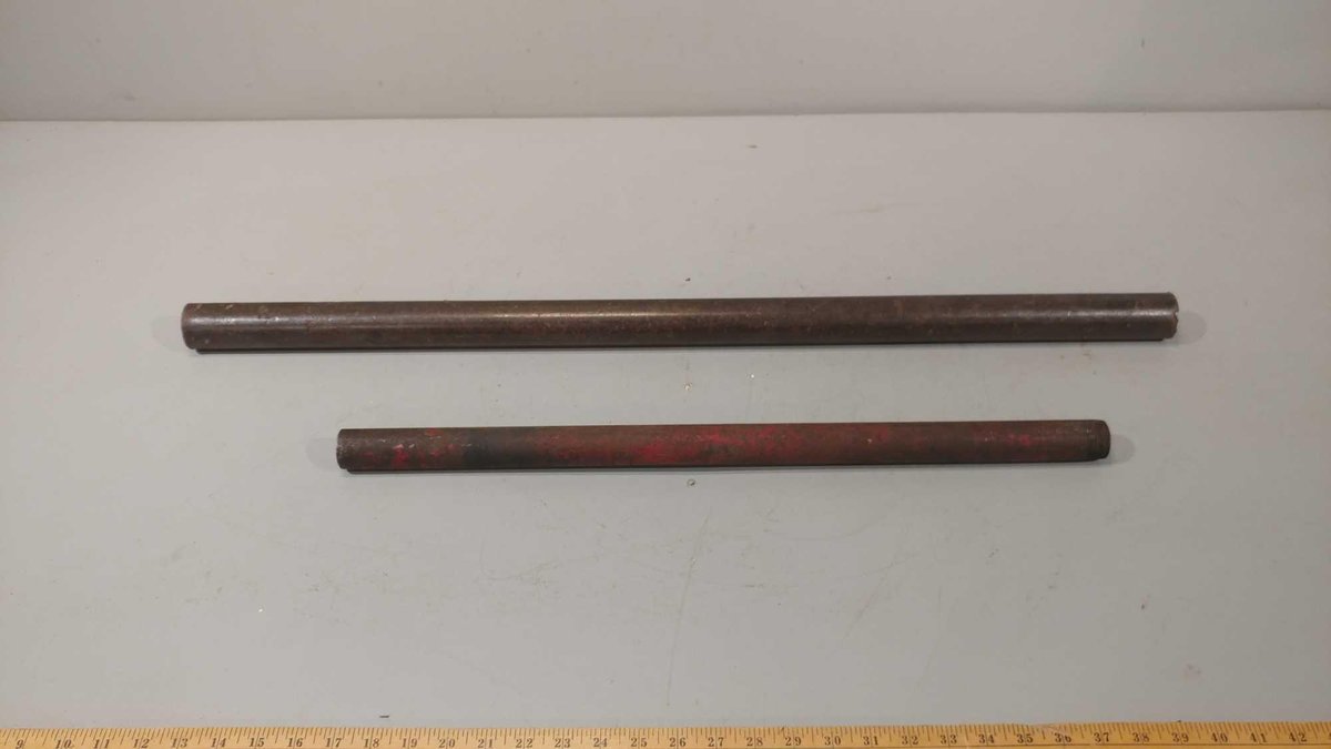 (2) METAL PIPES