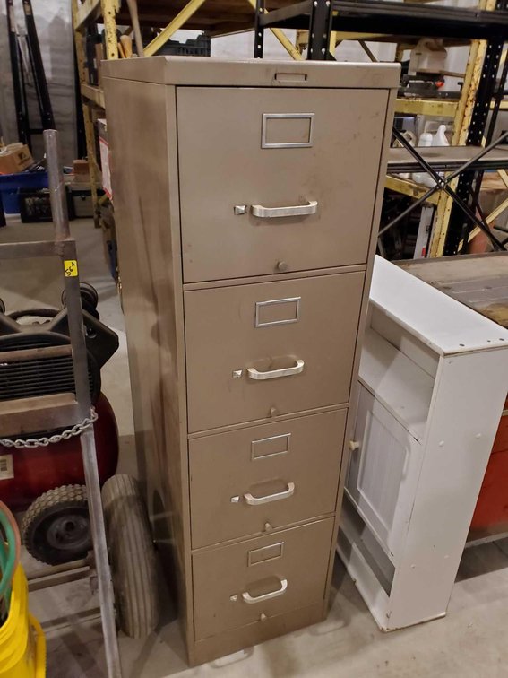 4-DRAWER FILE CABINET, 15W X 53H X 29D