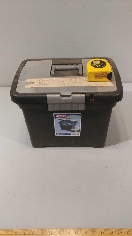 STERLITE LETTER STORAGE CONTAINER & A TAPE MEASURE